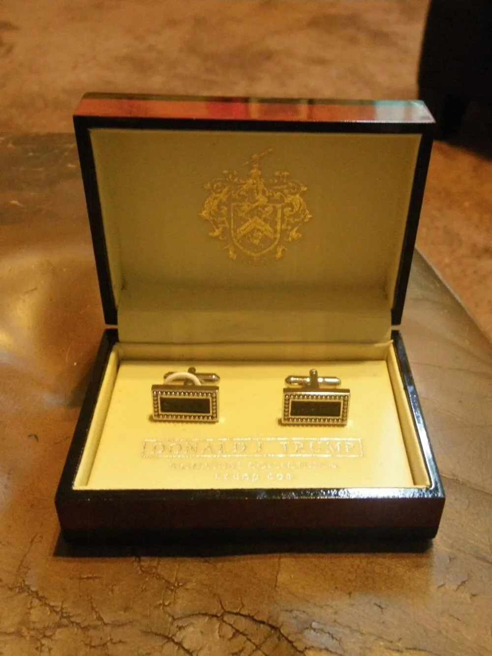 Donald J. Trump Cufflinks Signature Collection in Original Presentation Case